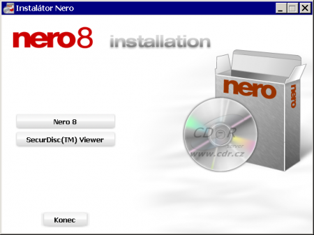 Nero 8 - instalace