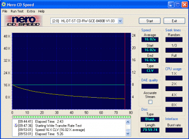 LG GCE-8480B CDspeed zápis 24× noname