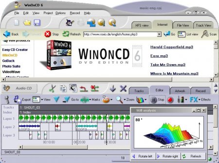 WinOnCD 6 Audio editor