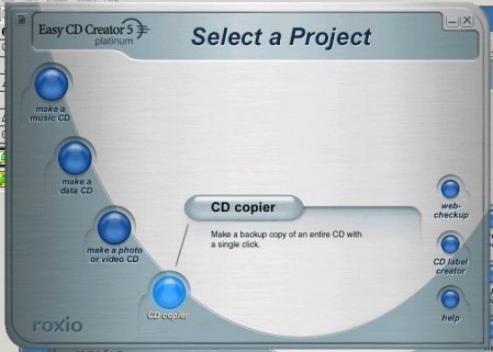 Easy CD Creator 5 Platinum - Project Copy