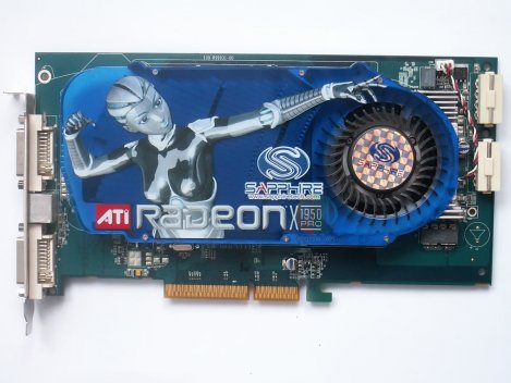 Sapphire Radeon X1950 Pro AGP s originálním chladičem