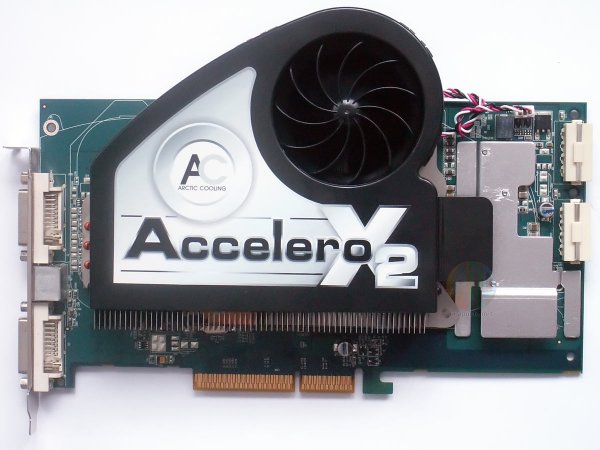 Sapphire Radeon X1950 Pro AGP s AC Accelero X2 + VR Heat Spreade