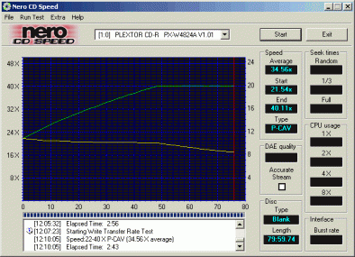 Plextor PX-W4824TU CDspeed CD-R TDK 32x