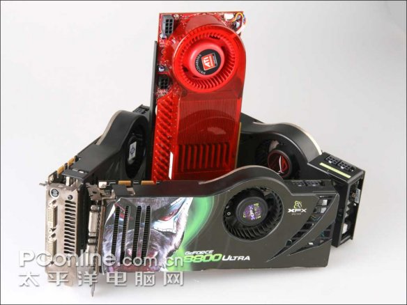 ATI Radeon HD 3870 X2 + 3x GeForce 8800 Ultra