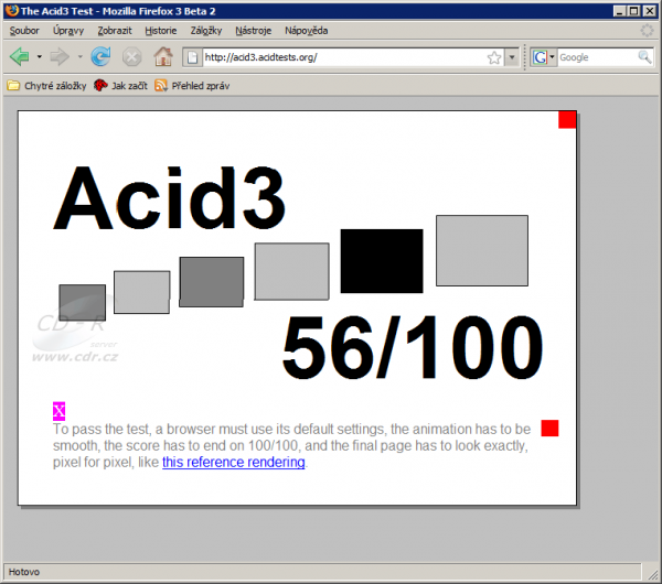 Acid3: Firefox 3.0 beta 2