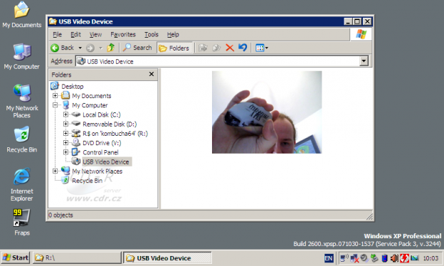 Zobrazení webkamery v průzkumníku Windows