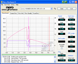 Pioneer DVR-215 - CDspeed čtení DVD video DL