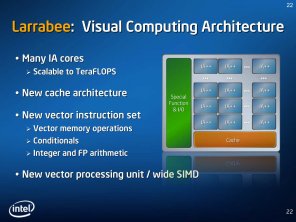 Popis Visual Computing Architecture Intel Larrabee