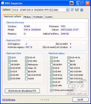 LiteOn DH20A3H - VSO Inspector