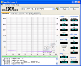 LiteOn DH20A4P - CDspeed čtení CD-ROM silent