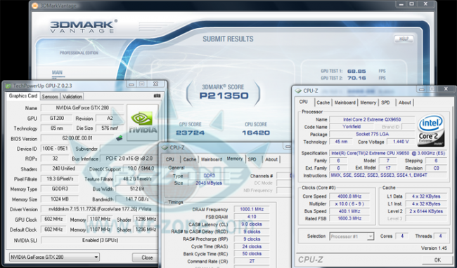 GeForce GTX 280 v 3-way SLI v 3D Marku Vantage