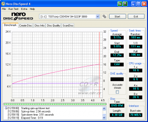 Samsung SH-S223F - CDspeed čtení DVD-RW