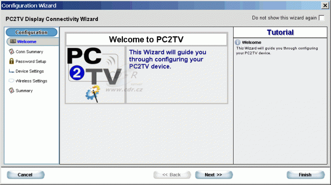 Well PC2TV - Config Wizard 1