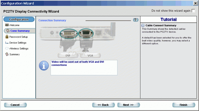 Well PC2TV - Config Wizard 2