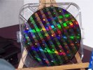 Intel Larrabee wafer