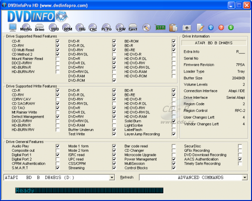 LiteOn DH-4B1S - DVDinfo Pro