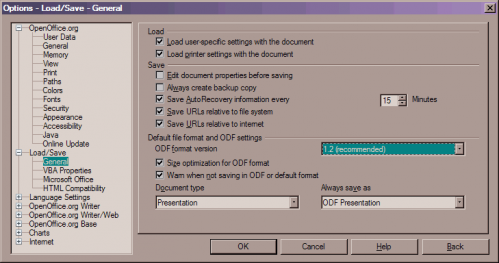 OpenOffice.org 3.0: ODF 1.2