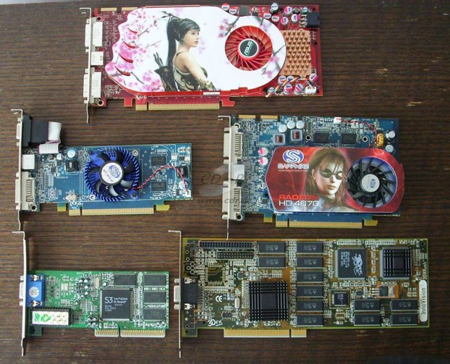 Radeon HD 4550 s dalšími grafikami