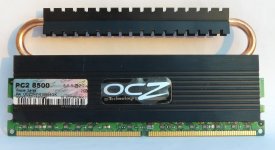 1× 2 GB DDR2-1066 CL5, OCZ Reaper HPC