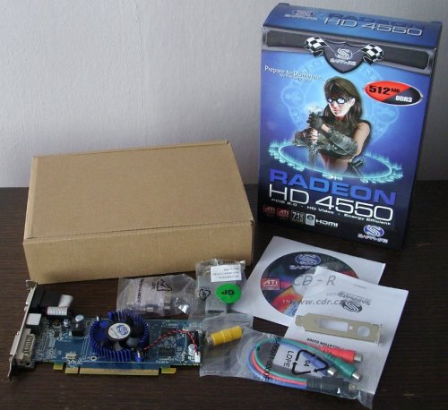 ATI Radeon HD 4550 v testu: obsah balení