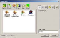WinOnCD 3.8 New Project - Audio