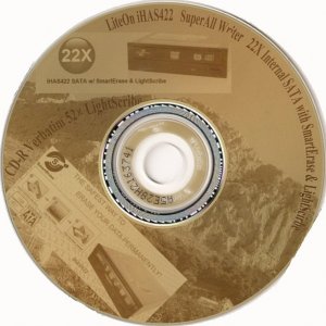 LiteOn iHAS422 - LightScribe na CD-R