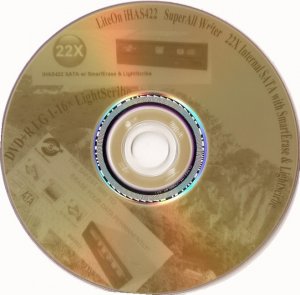 LiteOn iHAS422 - LightScribe na DVD+R