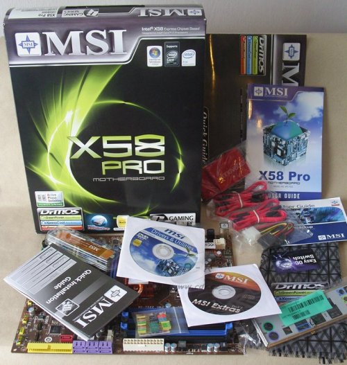 Test MSI X58Pro - balení