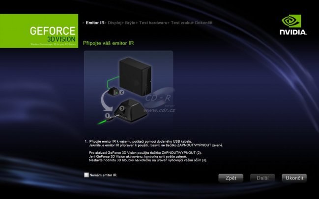 Nvidia 3D Vision: nastavení 