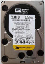 2TB WD RE4-GP a GP: WD2002FYPS - výrobní štítek