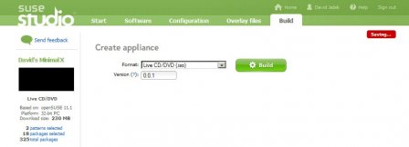 SUSE Studio - tvorba cd iso obrazu