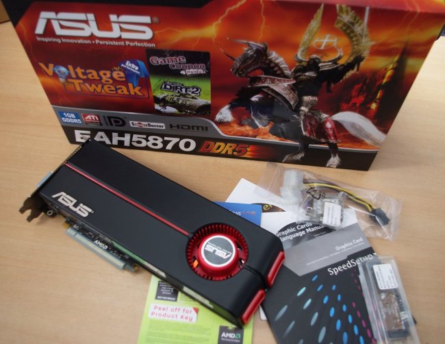 Asus Radeon HD 5870 v testu: obsah balení