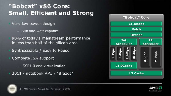AMD Bobcat x86 core