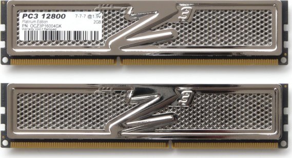 OCZ 4GB Platinum XTC, 2×2 GB DDR3-1600 CL7