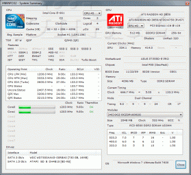 HWiNFO32: Intel Core i5 661, ASUS P7P55D-E PRO