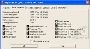 NEC ND-1100A - Feurio čtení