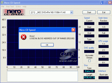 NEC ND-1100A - CDspeed datové CD 99min