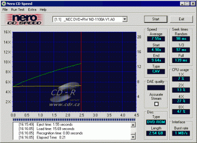 NEC ND-1100A - CDspeed DVD-ROM lisované 2