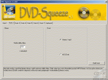 DVD squeeze - krok 2