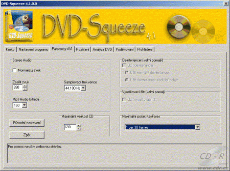 DVD squeeze  - parametry AVI