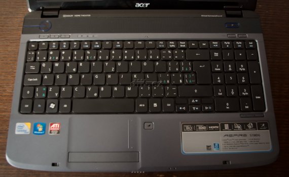 Acer Aspire 5738DG-664G50MN - klávesnice