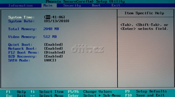 Acer Aspire 5738DG-664G50MN - BIOS