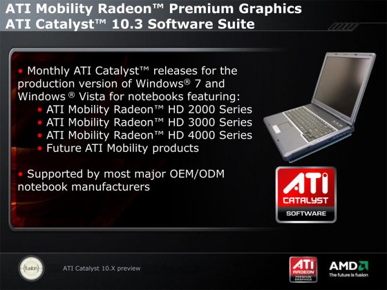 Prezentace ATI Catalyst 10.3 - ATI Mobility Catalyst