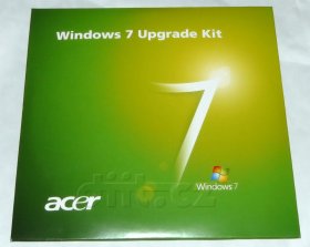 Acer Windows 7 Upgrade kit - obal médií (přední strana)