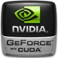 Nvidia GeForce with CUDA logo