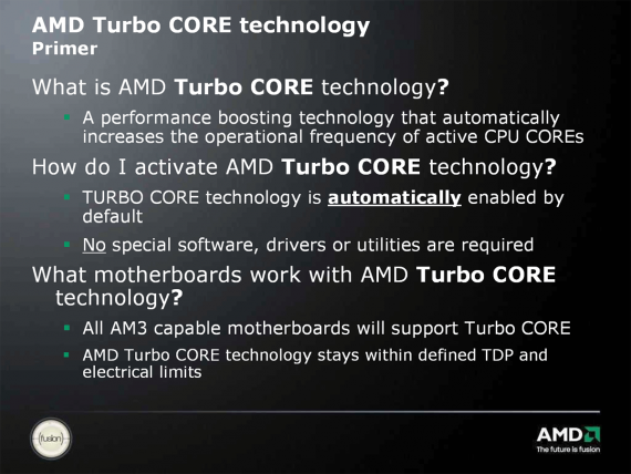 AMD Turbo Core Technology - úvod