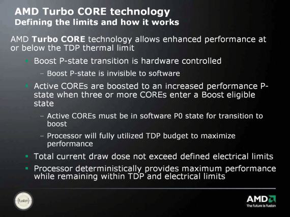 AMD Turbo Core Technology - souhrn