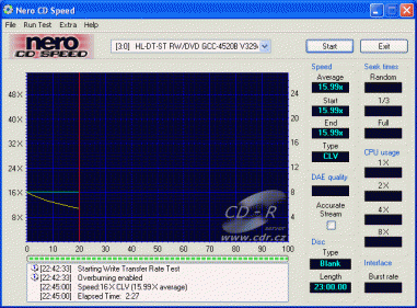 LG GCC-4520B - CDspeed zápis CD-R pocket size