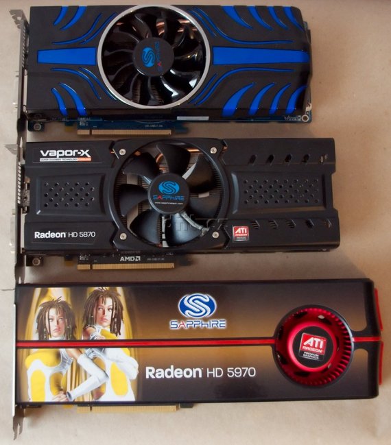 Sapphire Radeon HD 5870 Vapor-X vs 5850 TOXIC vs 5970 OC