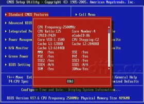 MSI 870A-G54 - BIOS - CPU Spec